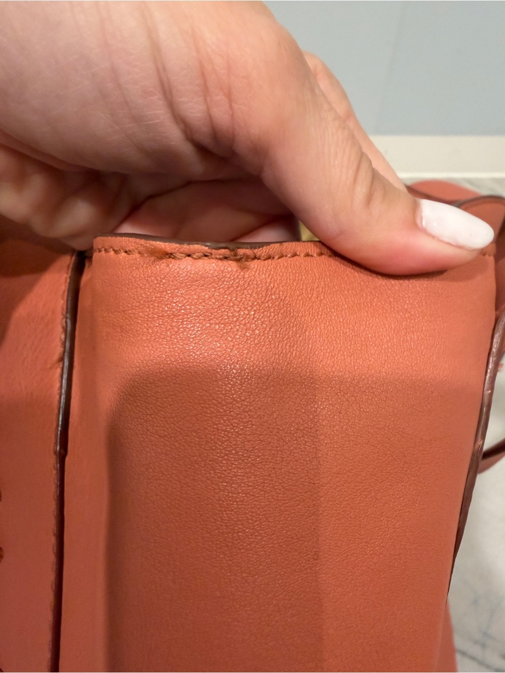 Lucky Brand Two-Piece Leather Tote & Hobo Bag Bundle - Rust and Tan - Picture 10 of 14